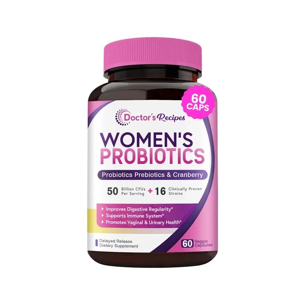 Doctors Recipes Probiticos Prebiticos Mujer 50 mil millones de UFC