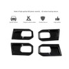 Carbon Fiber Interior Door Handle Bowl Cover Trim for 2014-2018