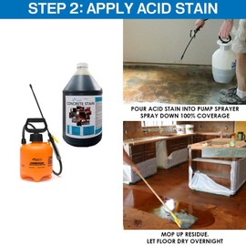 Concrete Acid Stain | Aqua Blue 1 Gallon