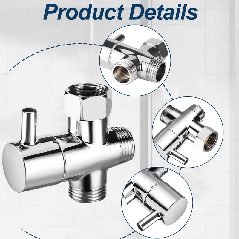 3-way diverter valve 1/2 inch, diverter valve shower G 1/2