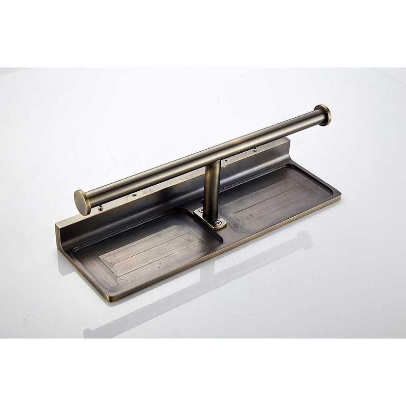 Sanliv Toilet Paper Holder,Brushed Bronze Double Toilet Paper Roll Holder