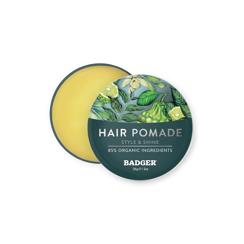 Badger Man Care Hair Pomade, 2 oz tin