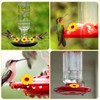 Tyqour 26pcs Hummingbird Feeder Replacement Flowers Parts Plastic Hummingbird Feeders