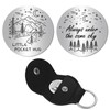 CREATCABIN Pocket Hug Token Stainless Steel Hug Token Long Distance
