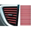 20 Pieces Car Air Conditioner Decoration Strip for Vent Outlet, Car Interior Vent Accessories, Suitable for Straight Air Outlet Grille Models Vent Outlet, Red