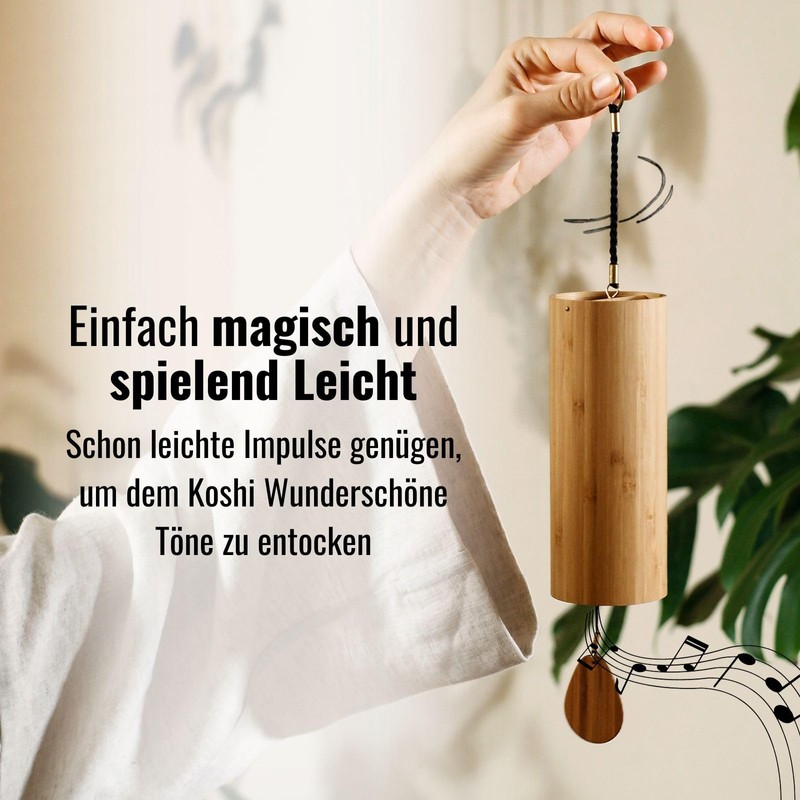 Koshi Wind Chime Made of Bamboo Veneer Aria | Air