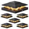 APONUO Solar Post Cap Lights,IP64 Waterproof 16 Bright LEDs Outdoor