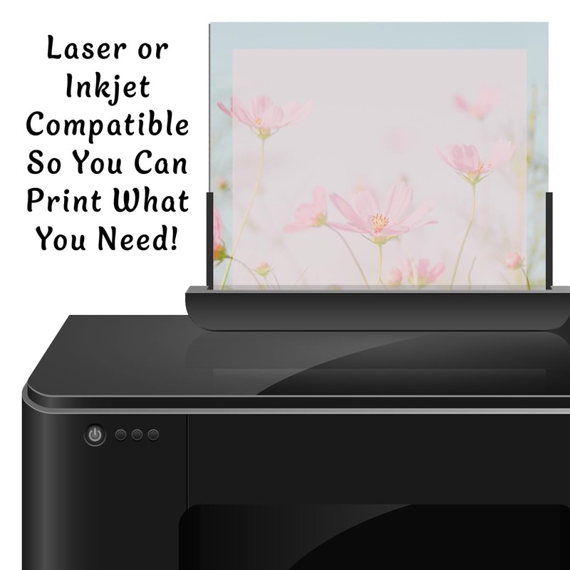 PaperDirect Charming Pink Meadows Stationery, Letters, Cards, Invites, Border Papers,