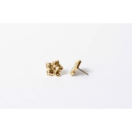 Fashion Jewelry Vintage Golden Floral Post Earrings Fashion Jewelry Hibiscus Studs Small Flower