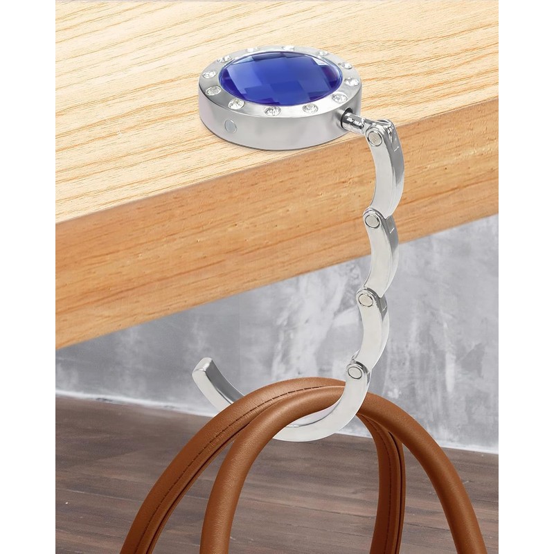 JEXOWIQ Portable Handbag Hangers, 2 Pieces Table Handbag Holder Hooks,