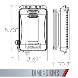 TAYMAC ML500 Single-Gang Mount 16-in-1 Flat Nonmetallic Weatherproof Vertical/Horizontal, 1-Pack, Bronze