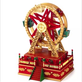 MR. CHRISTMAS WORLD'S FAIR MINI CARNIVAL FERRIS WHEEL, 5.5"