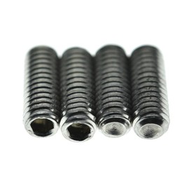 Dopro 100 tornillos de ajuste de altura para puente de guitarra de acero inoxidable #4-40 x 5/16 para Fender Strat/Tele