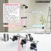 LUOGULIANG 3 Handle Tub Shower Faucet Set, Bathtub Shower Trim
