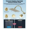 Hibbent All Metal Showerhead,10' - Square 10'' - Matte Black