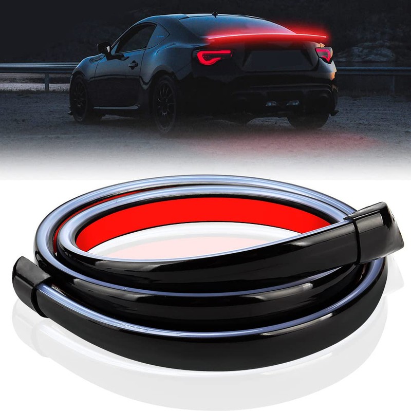 TOTMOX LED Car Tail Brake Light Strip, Rear Roof Trunk