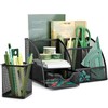 UMILKI 2 Piece Desk Organiser with Pen Holder Set, Metal