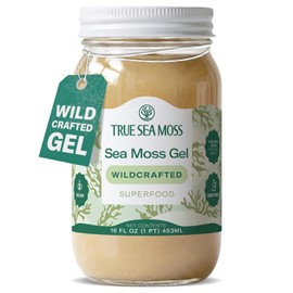 TrueSeaMoss Sea Moss Gel – Made in USA – Wildcrafted Seamoss & Jarred Vegetables – Original, Pack of 1 (Labels may Vary)