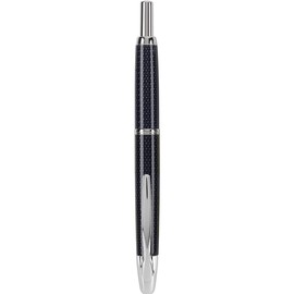 PILOT Vanishing Point Collection Retractable Fountain Pen, Blue Carbonesque with Rhodium Accents, Blue Ink, Fine Nib (60149)
