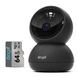 Alaga Security Indoor Cam 3K Indoor Surveillance Camera, WiFi, Swivelling, Indoor Camera Surveillance with Night Vision Includes 64G TF Card