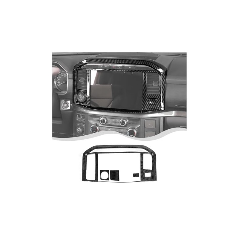 HTHE Central Control Dash Navigation Panel Screen Cover Trim AC