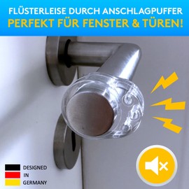 SilverRack® Door Stop Door Handle Buffer, Transparent [Pack of 20] – Wall Buffer as Perfect Protection for Wall and Door – Door Buffer Wall Protection as Door Stopper for Door Handles and Windows