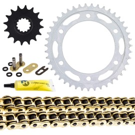 NICHE Drive Sprocket Chain Combo for Honda CBR600RR Front 16 Rear 43 Tooth 525VM-X X-Ring 112 Links