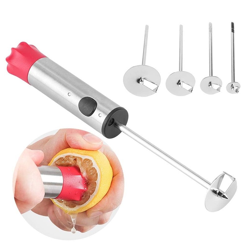 Vegetable Corer, Stainless Steel Vegetable Drill Fruit Corer with 4