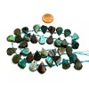 Perfect Gems Natural Turquoise Teardrop Pear Rough Gemstone Beads -
