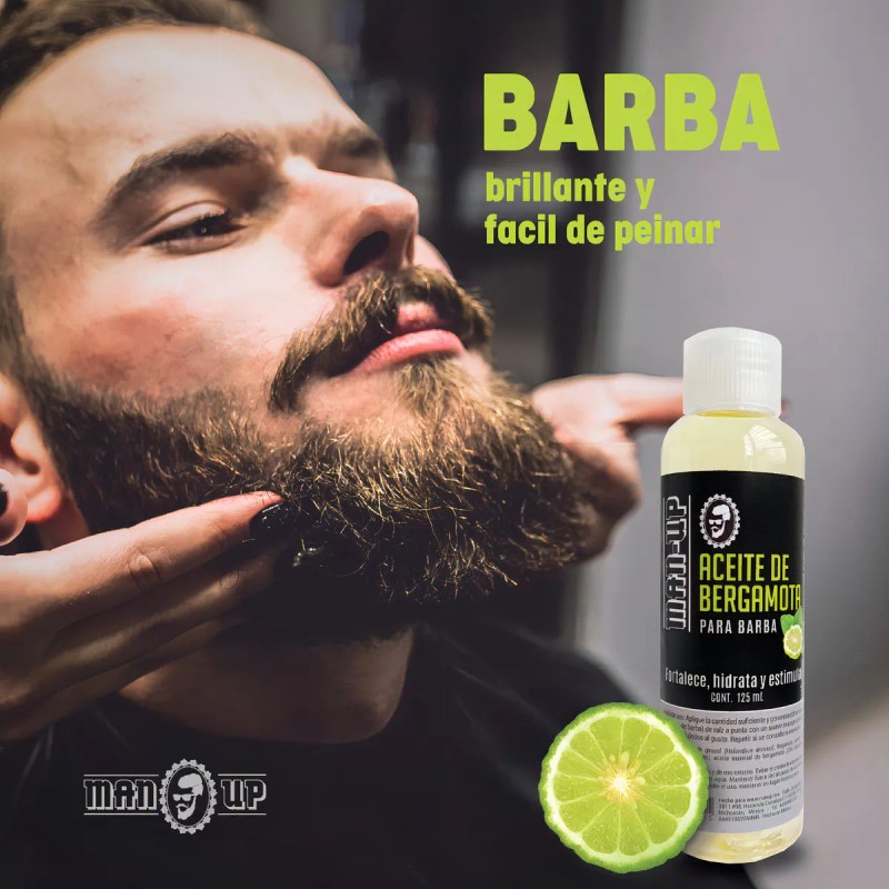Aceite De Bergamota 125 Ml Crece Barba Y Bigote Kit