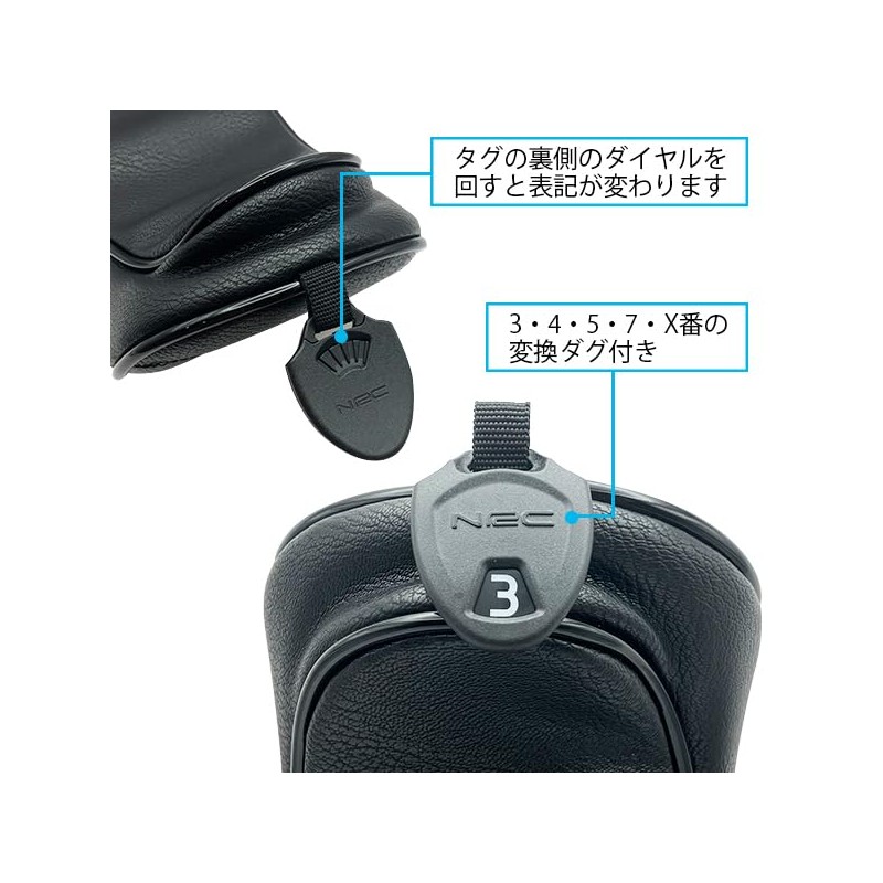 Remarks Japan Fairway Wood PU Leather Stylish Waterproof Protective Scratch