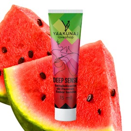 YAAKUNAJ LOVESHOP Sensibilizante Deep Lubricante Sense Sabor Sanda Yaakunaj Loveshop  Para Pezones  15ml                                              