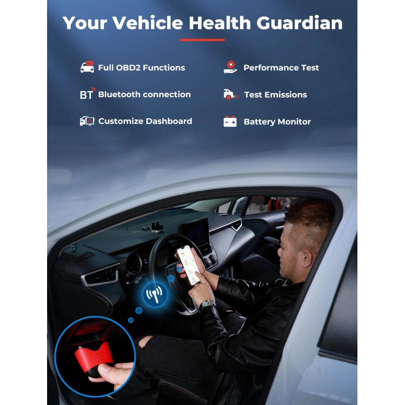 AUTOPHIX OBD2 Scanner Reader Bluetooth Wireless Clear Error Code Live