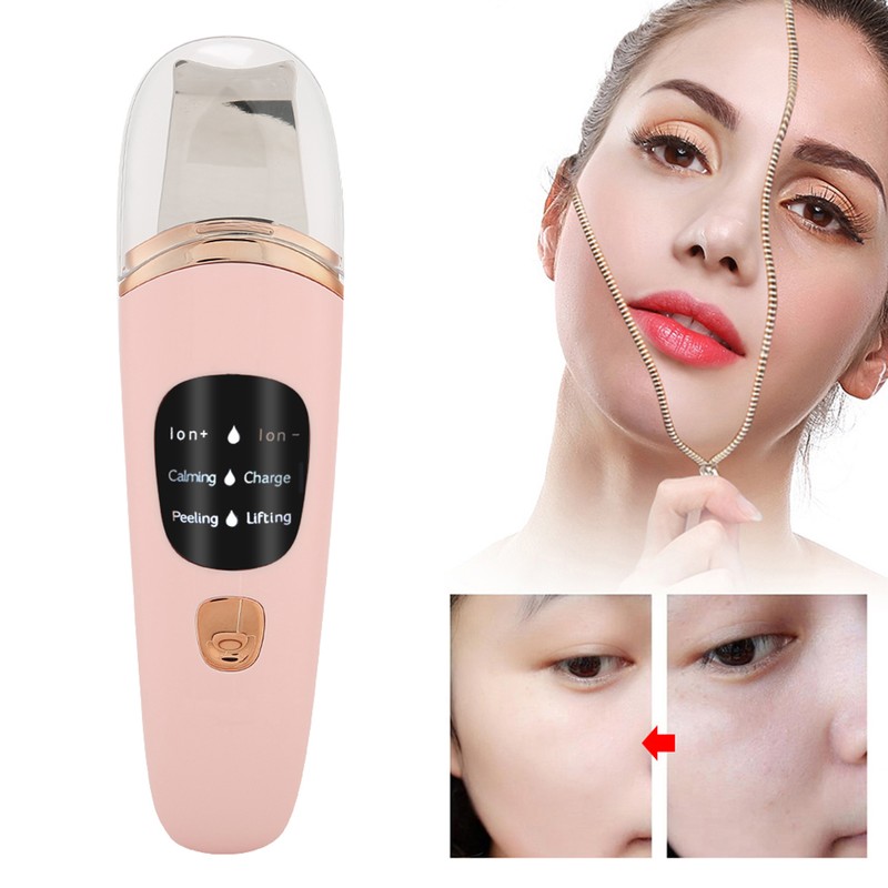 Face Skin Scrubber Vibration Face Peeling Machine Ultrasonic Exfoliating SkinCare