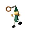 P.S. I Love Italy Bouncing Wooden Pinocchio Ornament with Spring