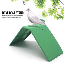 Greensen 10pcs Pigeon Rest Stand, Plastic V-Shaped Pigeon Perch, Green