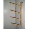 Wood Storage Rack 4 Pegs for Storage Needs, Ribbons, Workout,