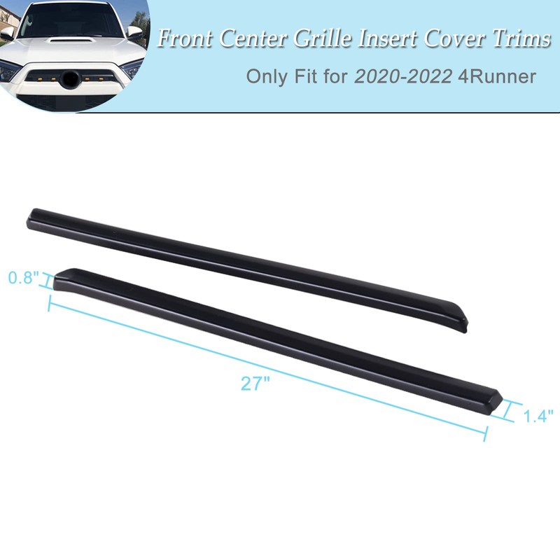 JDMCAR Front Center Grille Insert Cover Trim Compatible with 2024