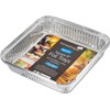 Homeshopa Aluminium Square Foil Trays, 3 Pack Disposable Tin Foil