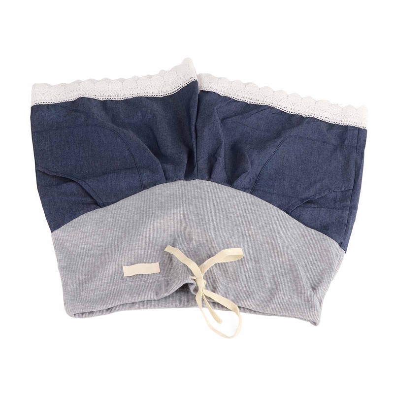 Maternity Denim Shorts Thin Soft Breathable Drawstring Fashionable Pregnancy Support