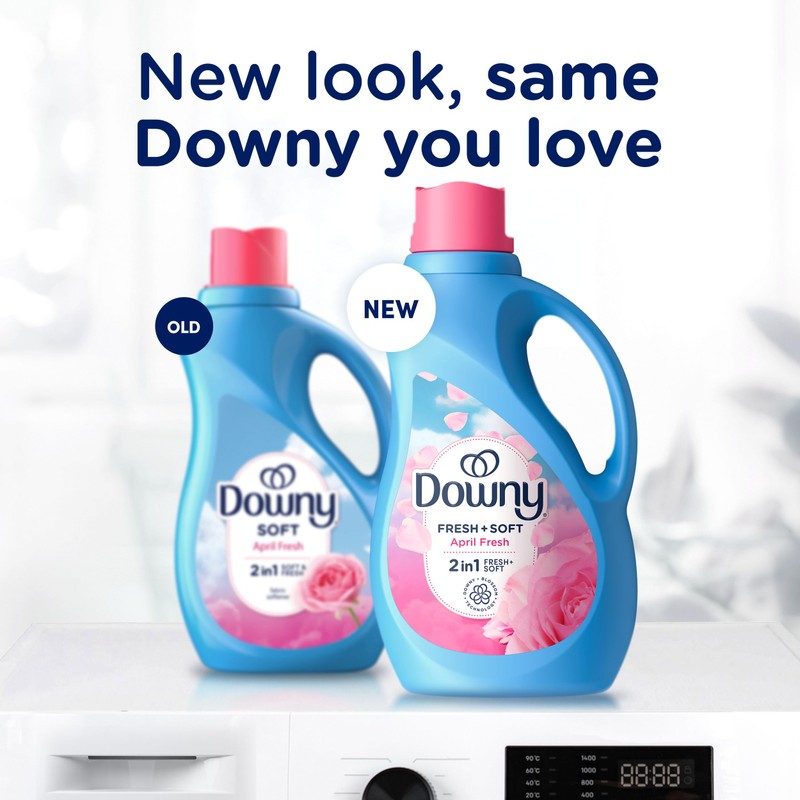 Downy Liquid Fabric Softener, April Fresh 2-in-1 Fresh & Soft,