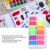 Neon Watercolor Paint Set 12 Colors Fluorescent Solid Art Supplies