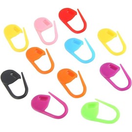 Pack of 50Pcs Multicolour Small Size Random Color Lock Reusable Plastic Ring Markers for Knitting 50pcs Knitting Crochet Locking Stitch Markers Durability and Attraction Knitting and Crochet