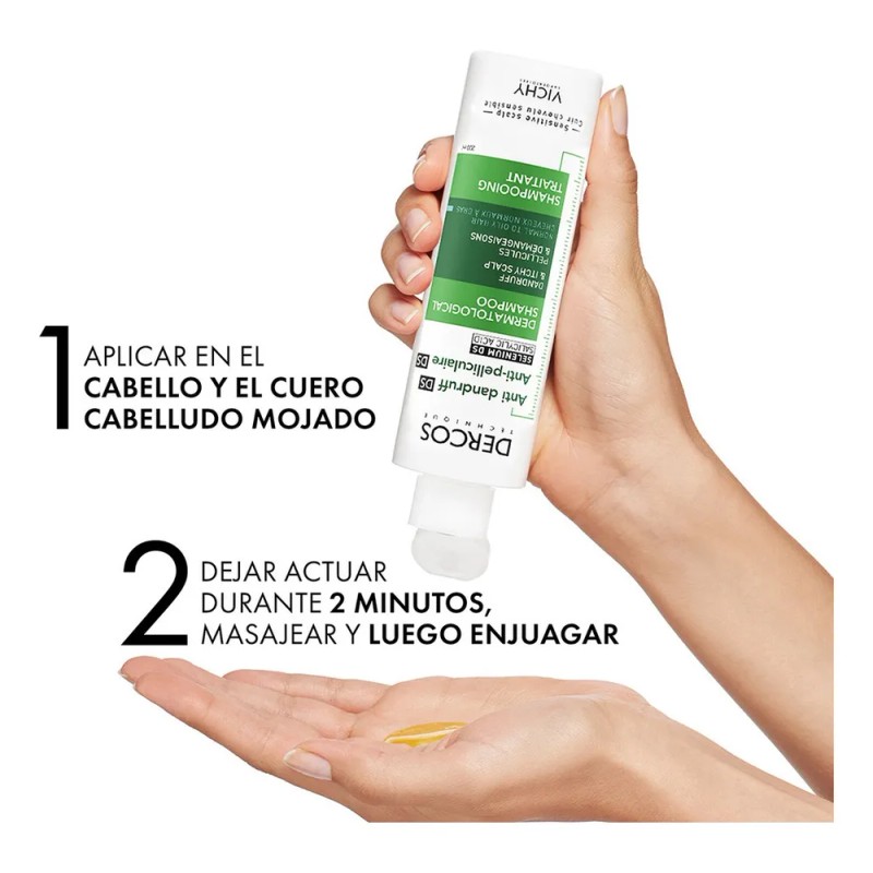 Vichy Shampoo Dercos Anticaspa 200 Ml Cabello Normal A Graso