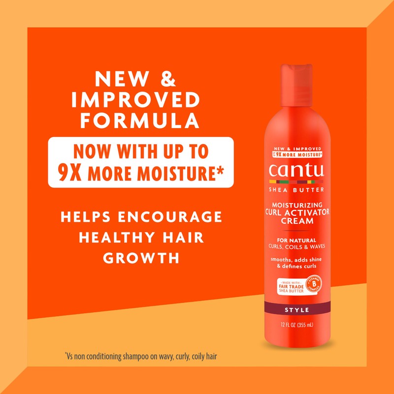 Cantu Shea Butter for Natural Hair Moisturizing Curl Activator Cream,
