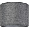 Gray Drum Lamp Shades Medium 13" Top x 13" Bottom