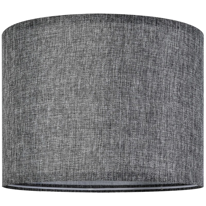 Gray Drum Lamp Shades Medium 13" Top x 13" Bottom