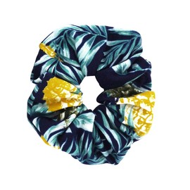 axy HB4S Hair Band + Hair Bobbles Set Yoga Headband Hairband (Set of 2 - Pineapple)