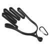 PATIKIL Golf Gloves Stretcher, Plastic Keeper Support Rack Holder Dryer Hanger Frame with Hanging Hooks for Sports Gloves Maintenance, Black
