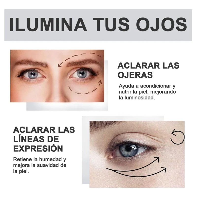 2pcs Papa Crema Reafirmante P/ Ojos Peptidos 5 D Antiarrugas